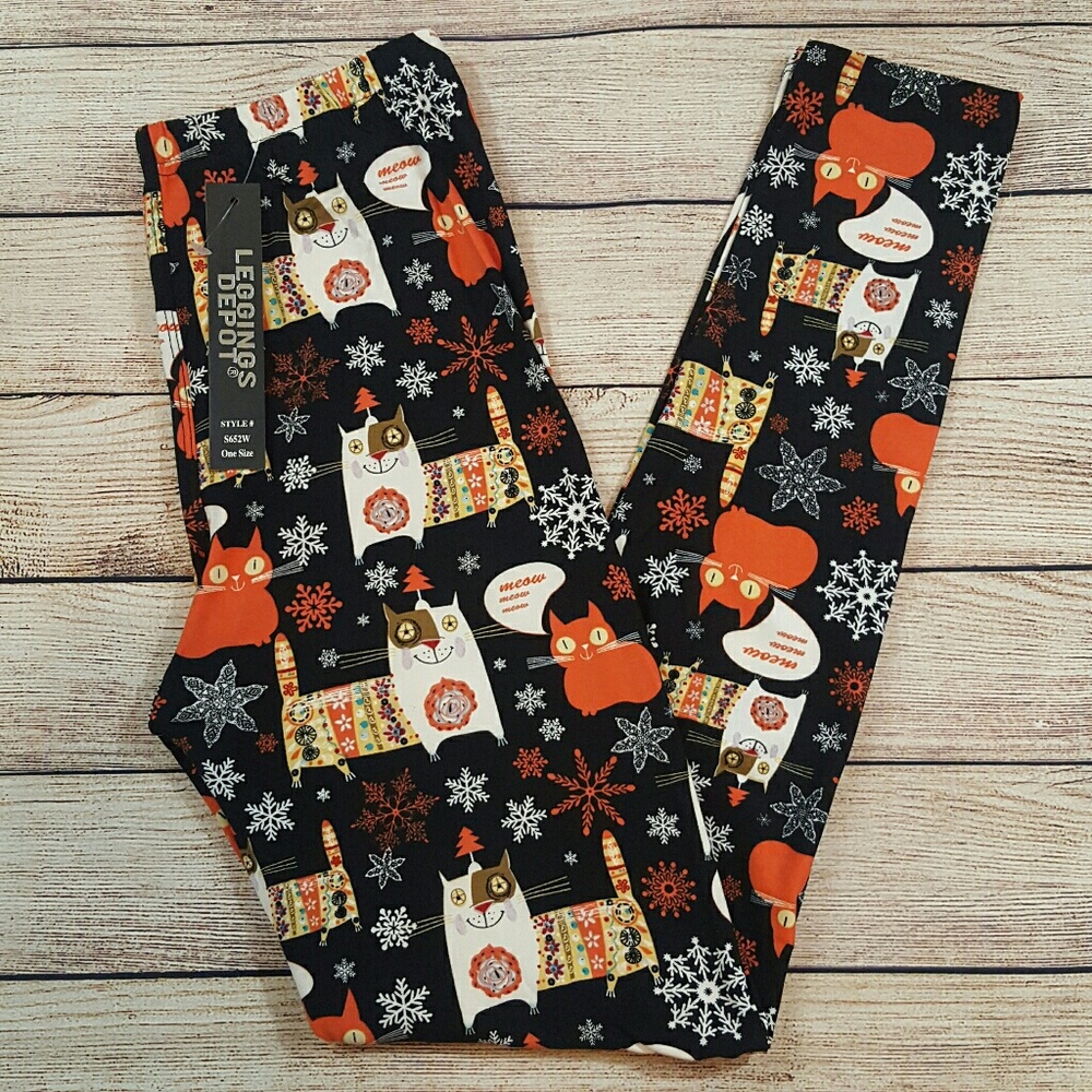Buttery soft leggings depot winter cat leggings